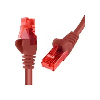 Síťový kabel RJ45 CAT 6 U/UTP AWG24 kabel červený 20m