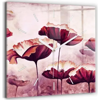 Hodiny Nástěnné hodiny Wallfluent růžové 30 cm