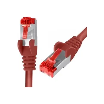 Síťový kabel RJ45 CAT 6 S/FTP kabel AWG27 LSZH červený 1m