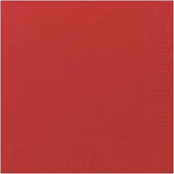 Papírový ubrousek Ubrousek 33 x 33 cm 3vrstvý červený (50 ks)