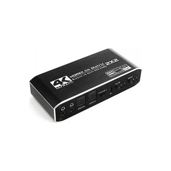 Matrix HDMI 2/2 Spacetronik SPH-M222 4K@60Hz