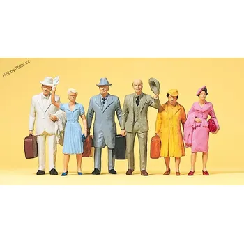 Modelová železnice Postavičky Cestující G - Preiser 45150 (Zahradní železnice)