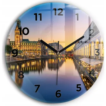 Hodiny Nástěnné hodiny Wallfluente růžové 30 cm