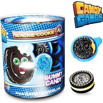 Bonbon Želé ve tvaru černých sušenek 10g (30 ks)