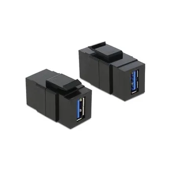 Elektrická zásuvka Prodloužení konektoru Keystone kabelu USB-A 3.0 5Gbps