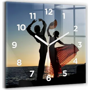 Hodiny Nástěnné hodiny Wallfluent černé 30 cm