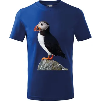 Dětské tričko s potiskem Papuchálek Velikost: 110 /4 roky, Barva trička: Královsky modrá