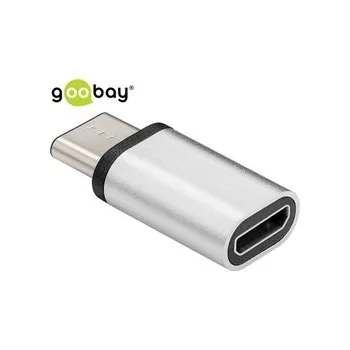 Datové redukce Adaptér Goobay SILVER USB-C na microUSB 2.0