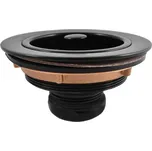 RAV Slezák Výpusť dřezová s mřížkou 115 mm, 6/4", černá matná, MD0819CMAT