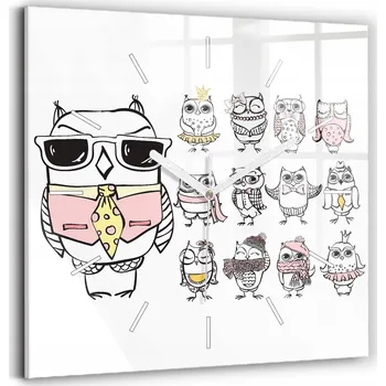 Hodiny Nástěnné hodiny Wallfluent bílé 30 cm