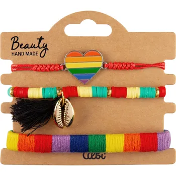 Party dekorace Náramky - Duhové srdce - Albi