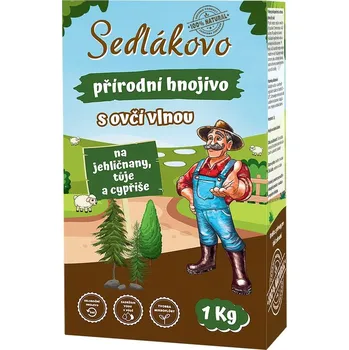 Hnojivo BIOM Sedlákovo hnojivo s ovčí vlnou na jehličnany, túje a cypřiše 1 kg