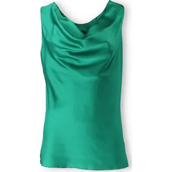 Dámská halenka Saténový top s vodou U769 barva: zelená