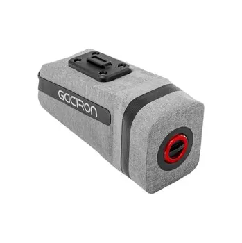 brašna na kolo NEST200 světle šedá cyklistická taška se zadním světlem