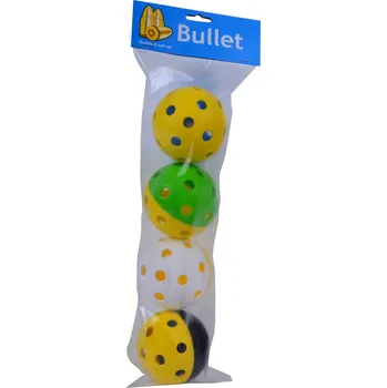 Florbal Necy Bullet 4 pcs Sada florbalových míčků 4 ks, žlutá