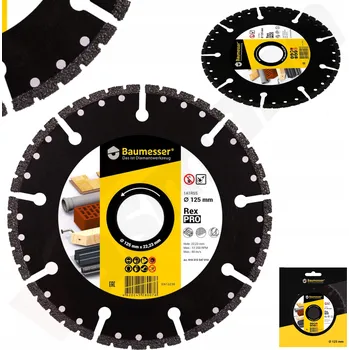 Řezný kotouč Diamantový kotouč Distar PRO REX 125 Řezání všeho.