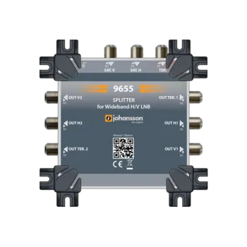 Televizní anténa 1x2 Wideband + DVB-T2 splitter Johansson 9655