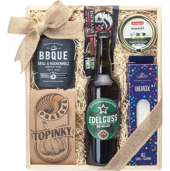 Dárkový potravinový koš Dárkový balíček Šťastný chlap