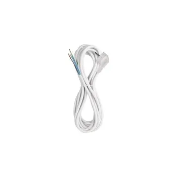 Napájecí kabel Flexo šňůra PVC 3x1,5mm 5m bílá