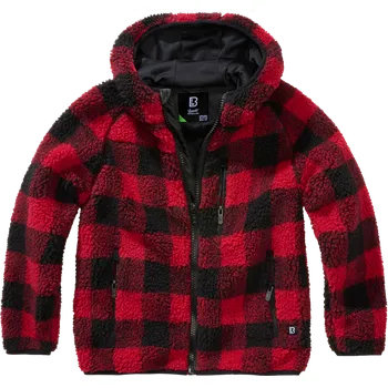Bunda dětská Kids Teddyfleece Jacket Hooded červená | černá 170/176