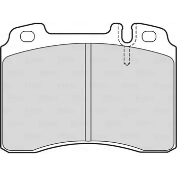 Brzdová destička Sada brzdových destiček, kotoučová brzda VALEO 601748