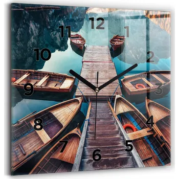 Hodiny Nástěnné hodiny Wallfluent černé 30 cm