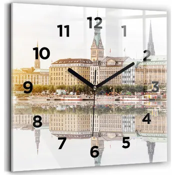 Hodiny Nástěnné hodiny Wallfluent žluté 30 cm