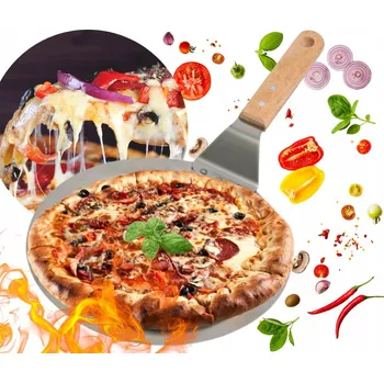 Lopata na pizzu Špachtle Kamille 25,5x43x6,5 cm ocelová na pizzu