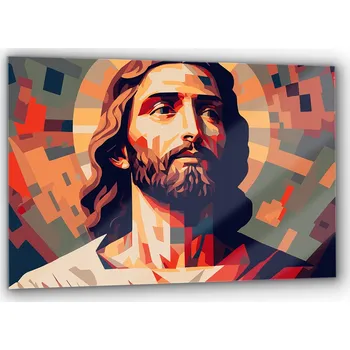 Obraz Obraz na zeď sklo Spasitel Pán Ježíš Kubismus