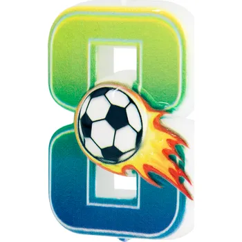 Dortová svíčka Svíčka na dort Fotbal číslo 8