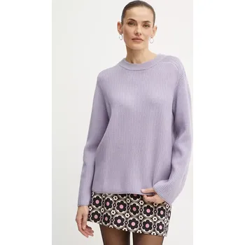 Dámský svetr Vlněný svetr MICHAEL Michael Kors dámský, hřejivý, MF460YPF2G fialová 04X, vel. XL