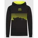 Aston Martin F1 Team dětská fanouškovská mikina GRAPHIC černá - 152 CM