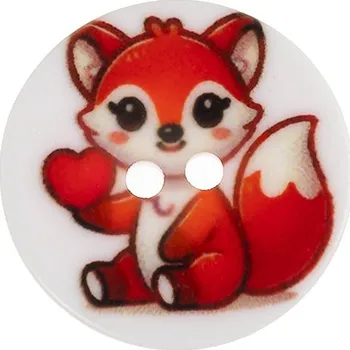 Knoflík Knoflík - sada 6 ks - průměr 15 mm - Lištička