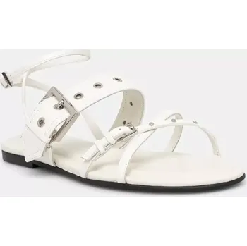 Dámské sandále Kožené sandály HUGO Tayna dámské, bílá barva, 50542090 50542090.102 00X, EUR 37
