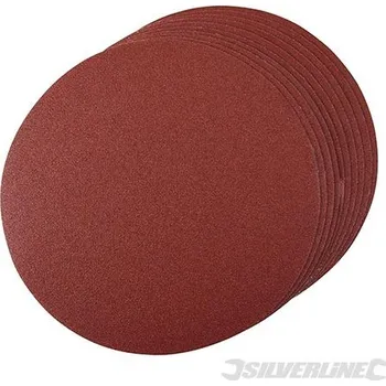 Brusný papír Silverline | Brusný papír 250 mm, se suchým zipem - 10 kusů - 250mm 80 Grit 224522