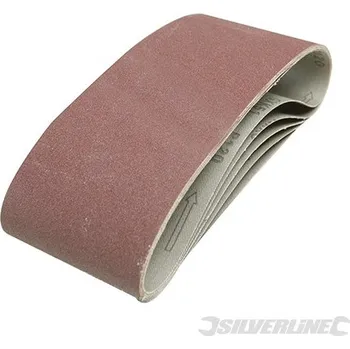 Brusný papír Silverline | Brusné pásy 100 x 610 mm, 5 kusů - 40 Grit 730880
