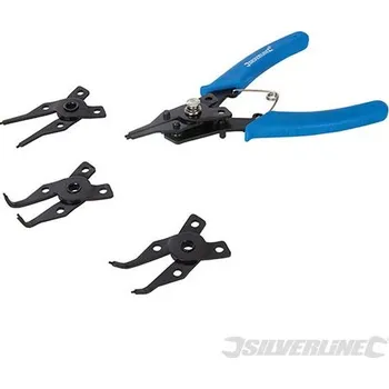 Kleště Silverline | Sada kleští na rozpěrné kroužky - 5 dílů - 160mm 868868