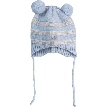 Čepička z merino vlny pro miminko modrá AURELIA SAFA Velikost: 56-74