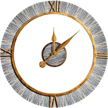 Hodiny Dekorativní nástěnné hodiny v moderním stylu vyrobené z kovu - 60 cm