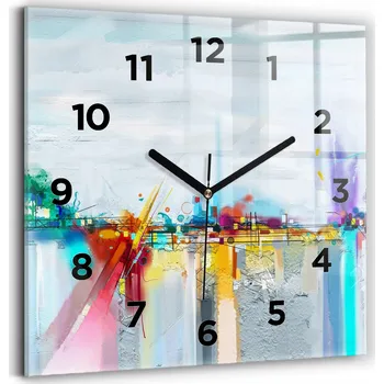 Hodiny Nástěnné hodiny Wallfluent modré 30 cm