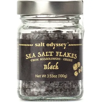 Přisada na vaření a pečení Salt Odyssey Mořská sůl ve vločkách černá