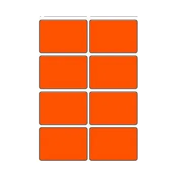 Samolepící etiketa Samolepicí etikety 48 x 33 mm, A6 (10 ks) reflexní oranžové