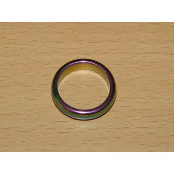 Drahý kámen Hematit pokovený - Prstýnek - průměr 18 mm - kp17
