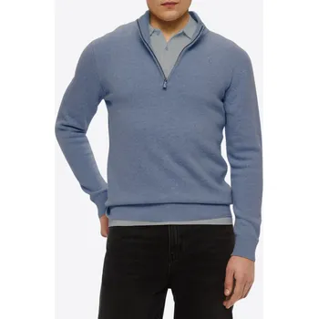 Pánský svetr BILLIONAIRE Half Zip Blue svetr XXL Modrá