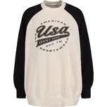 MIKINA GANT OVERSIZED LOGO COLOR BLOCK SWEAT LINEN