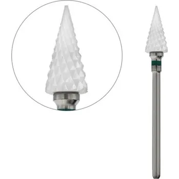 Bruska na nehty Fréza keramická zelená kužel špičatý