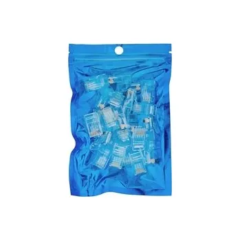 Síťový konektor Zástrčka RJ45, průchozí, kat.6 UTP PT-RJ456UT-1, 25 ks.