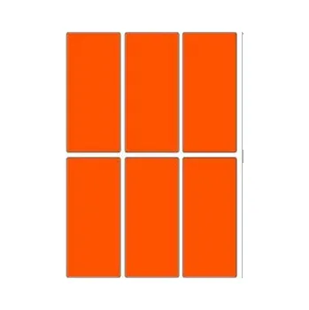 Samolepící etiketa Samolepicí etikety 31 x 69 mm, A6 (10 ks) reflexní oranžové