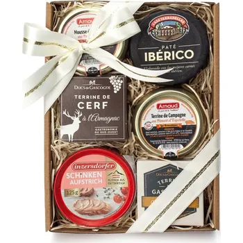 Dárkový potravinový koš Delikatesy.online - Dárkový balíček Ochutnej paštiku