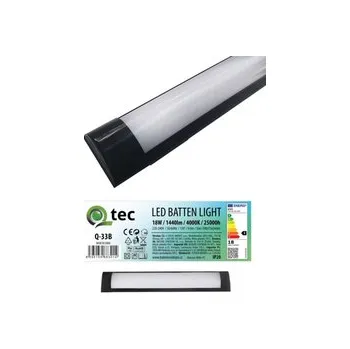 Lineární svítidlo LED 18W 600x75x25mm 4000K černé, QTEC